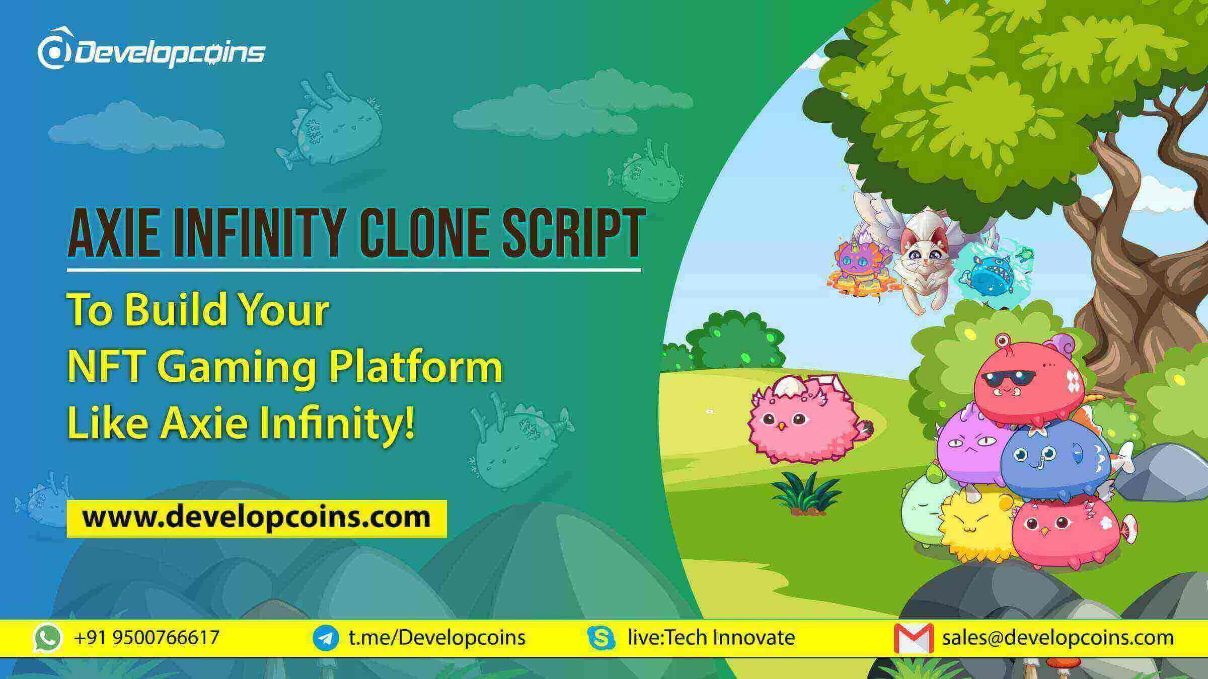 Axie Infinity Clone Script - To Build NFT Gaming Platform Like Axie Infinity