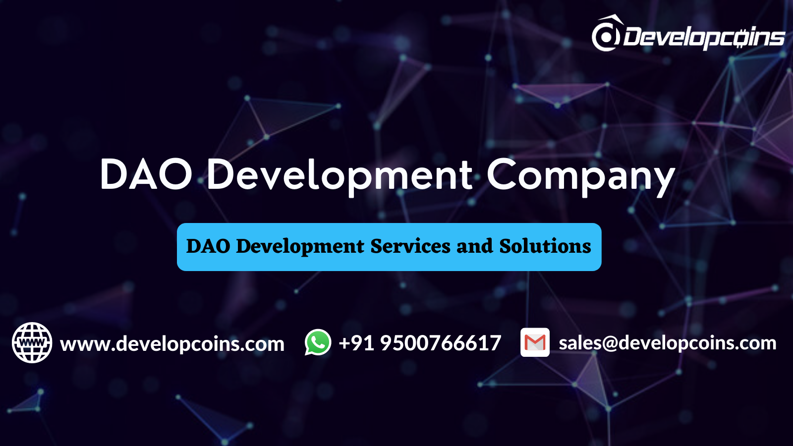 DAO(Decentralized Autonomous Organization) Development Company - Developcoins