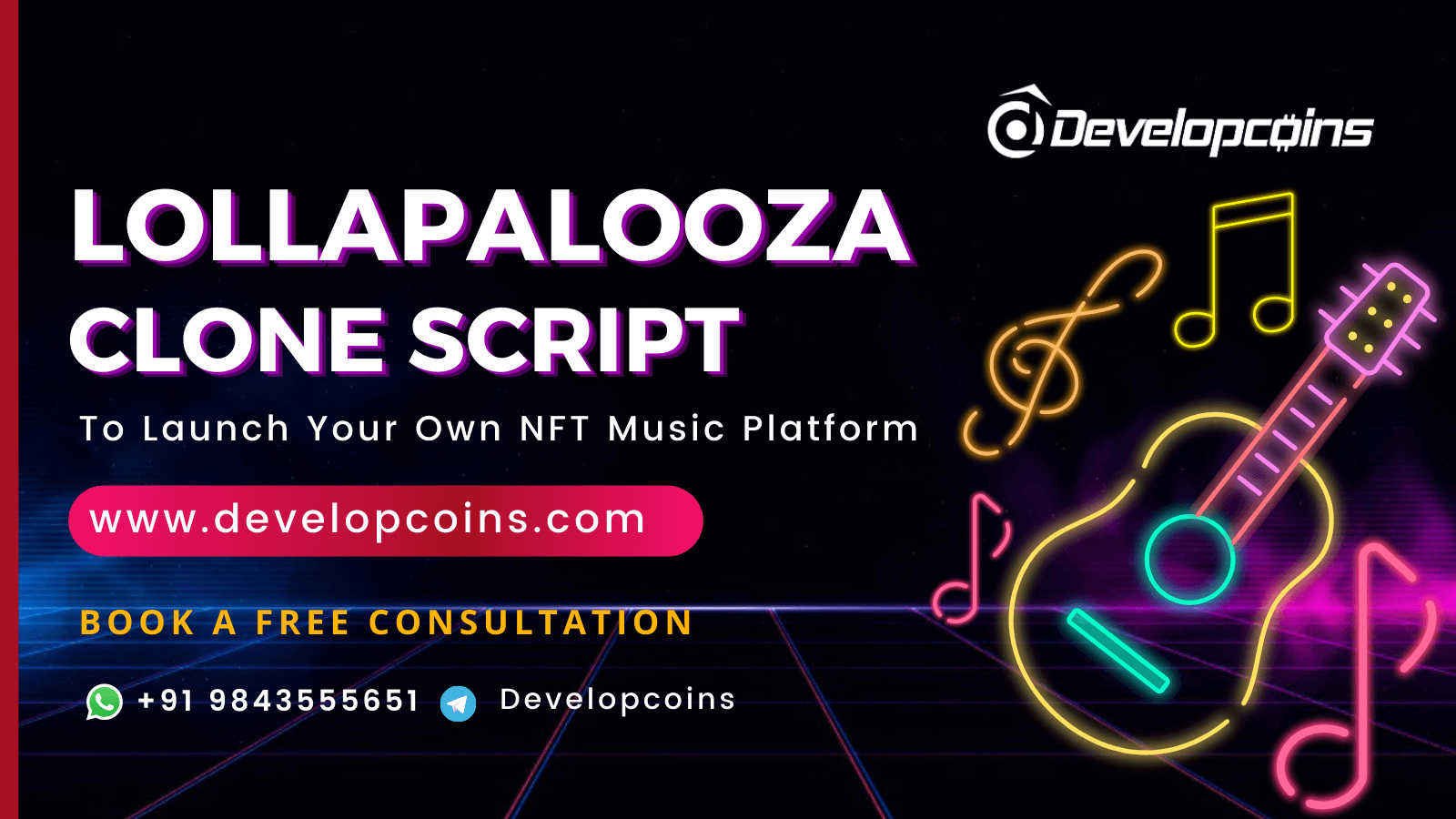 Launch Your Own NFT Music Marketplace Like Lollapalooza On Solana Blockchain