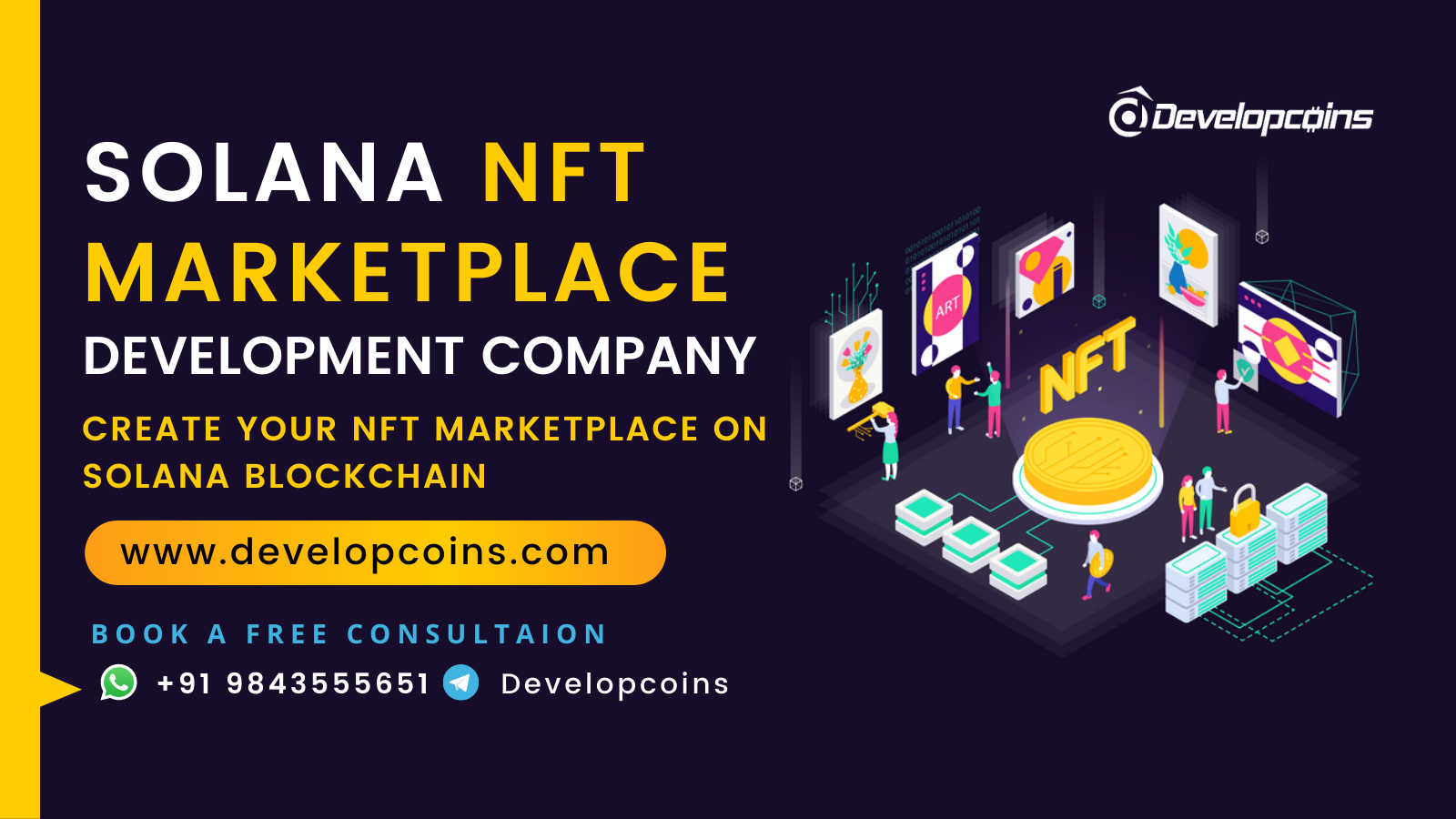 Solana Blockchain Based NFT Marketplace Development Company