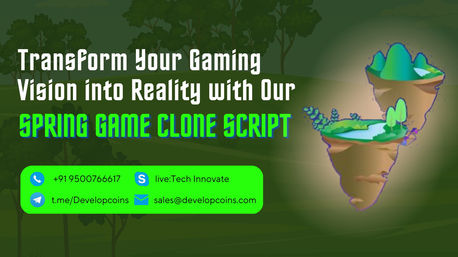Transform Your Gaming Vision into Reality with Our Spring Game Clone Script