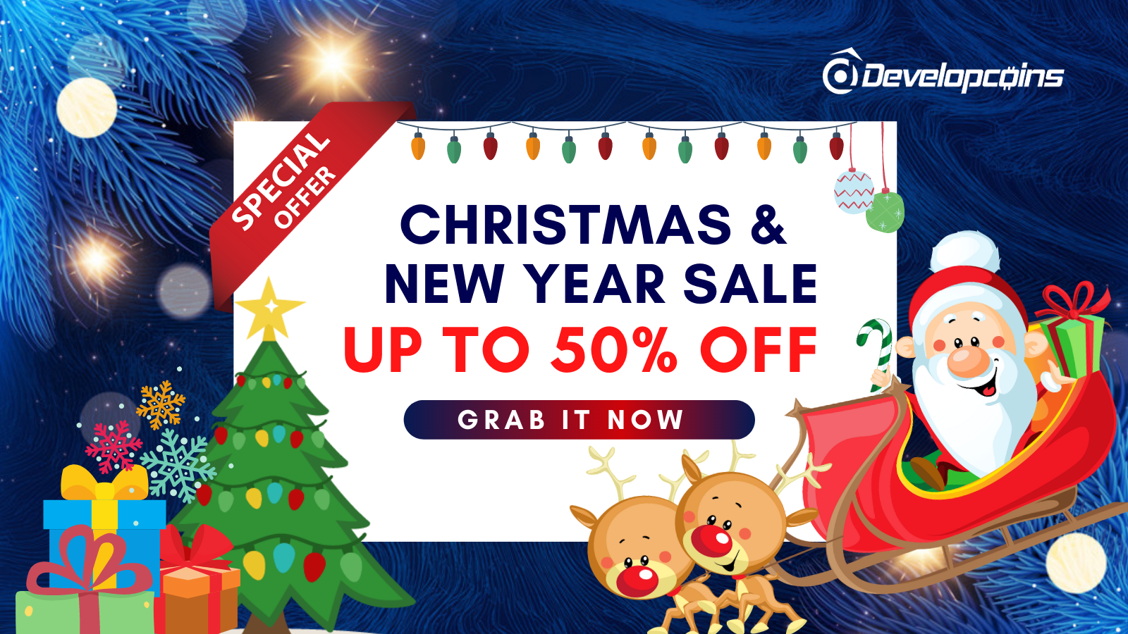 Grab Exclusive Christmas And New Year Super Sale Offers from Developcoins!